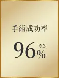 施術成功率96%※3